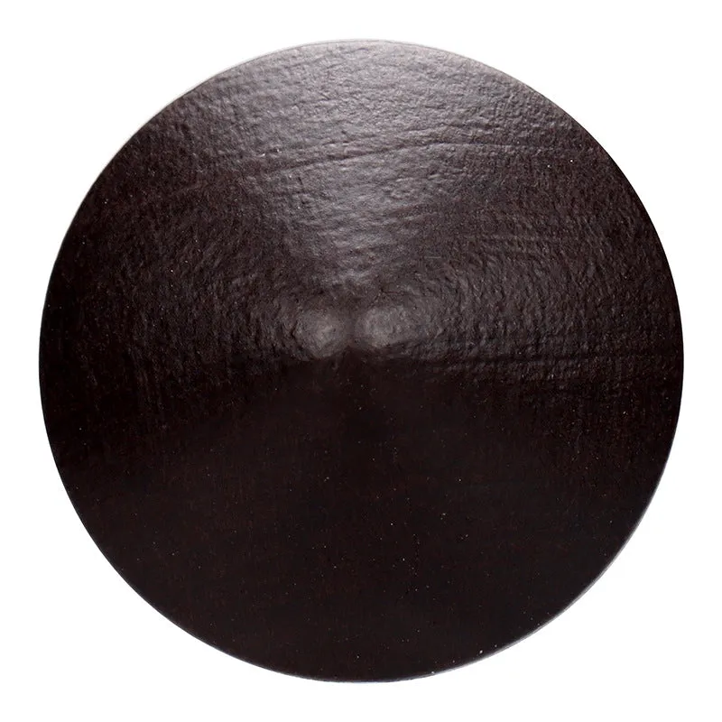Dark Brown Painted Mushroom Wood Shank Buttons for Infant Clothing 30pcs
