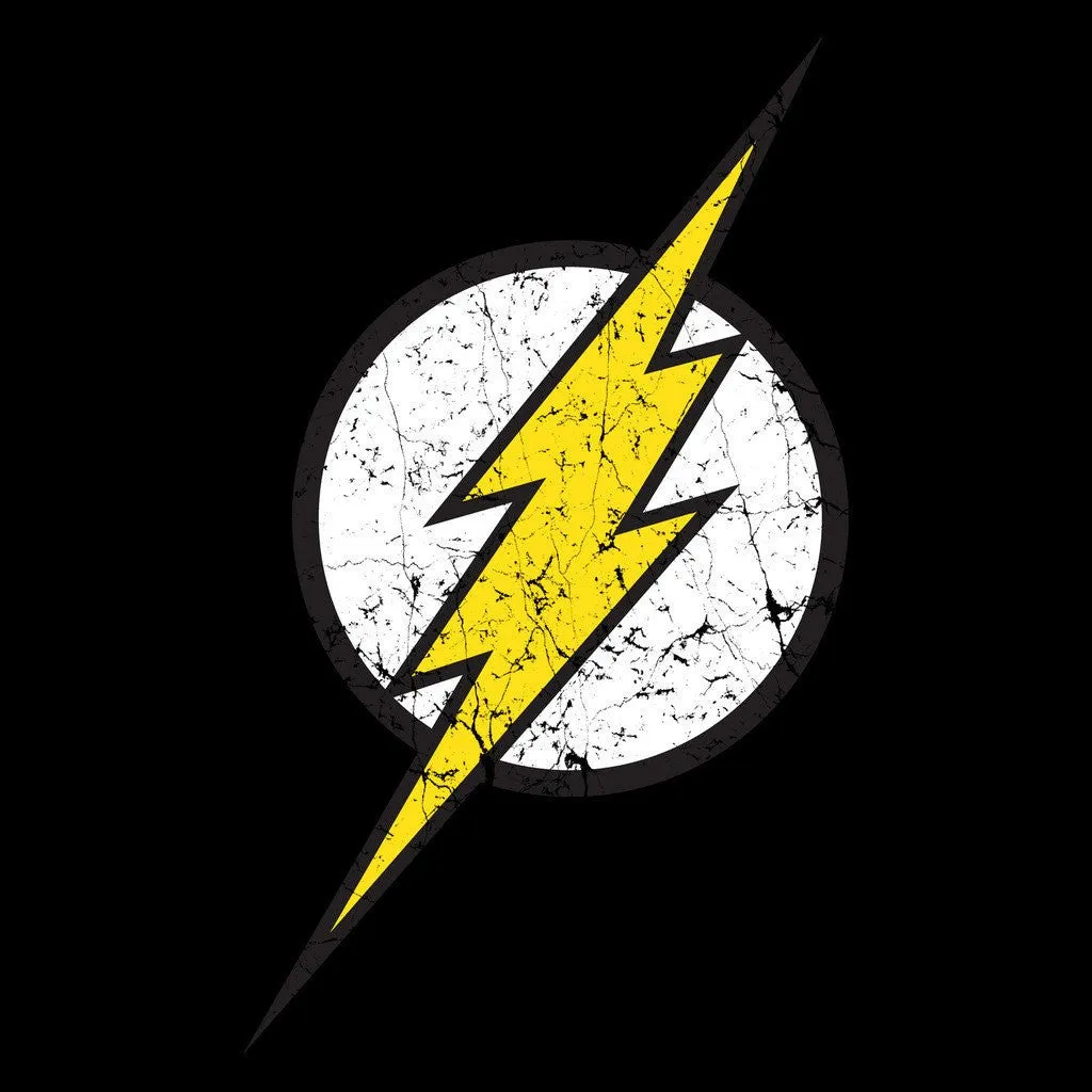 DC Comics Flash Modern Distressed Logo Official Men's T-shirt