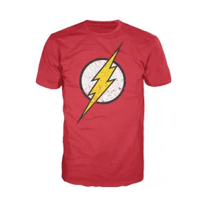 DC Comics Flash Modern Distressed Logo Official Men's T-shirt