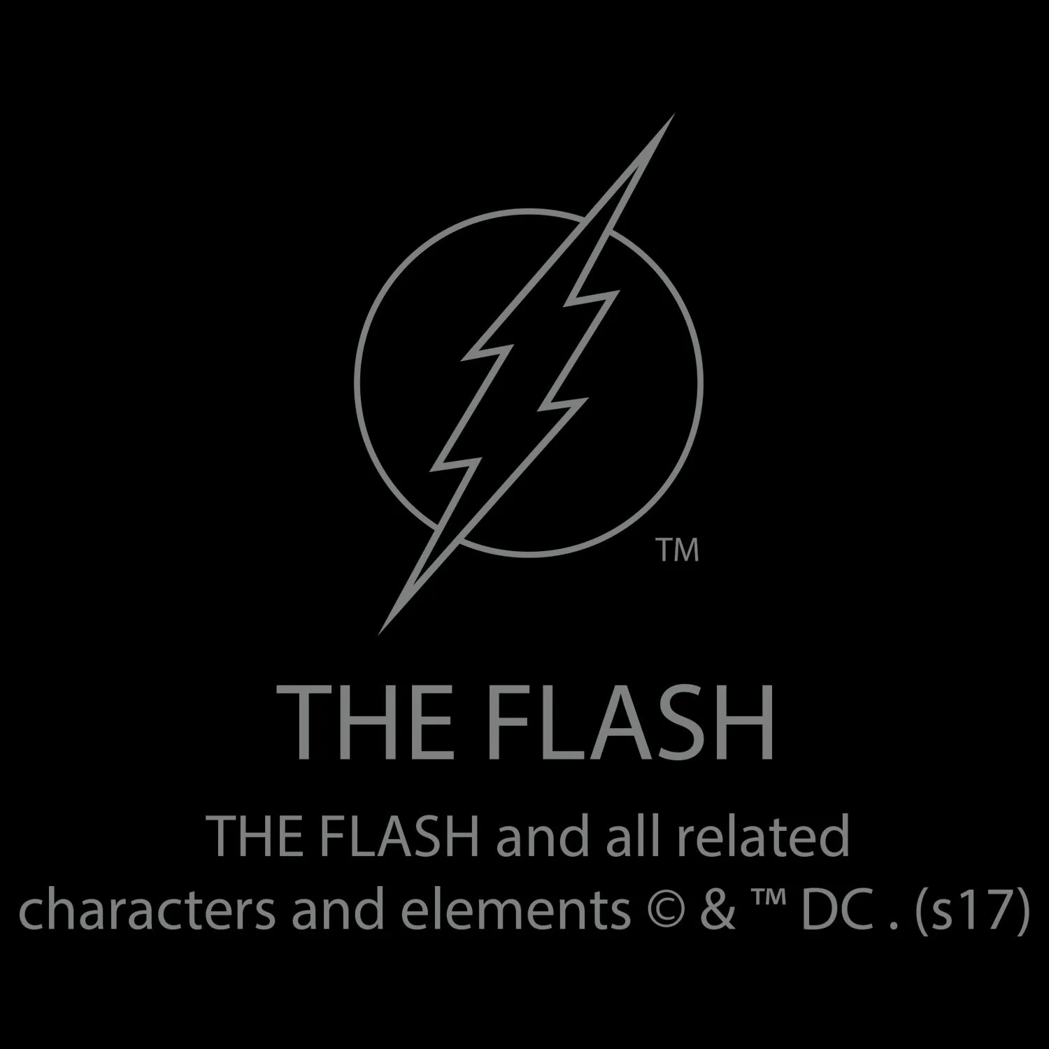 DC Comics Flash Modern Distressed Logo Official Men's T-shirt