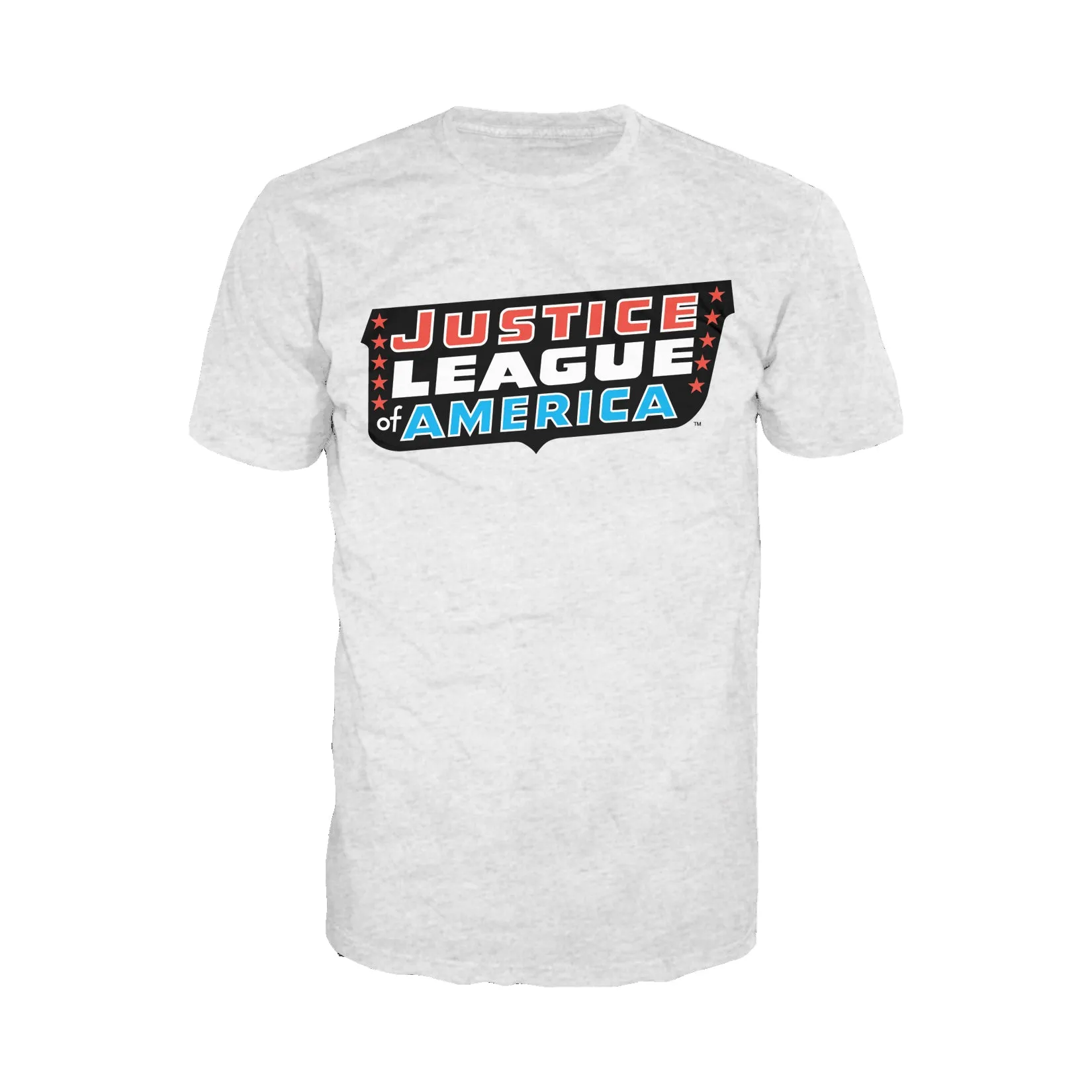 DC Comics Justice League JLA Classic Logo Official Men's T-shirt (Sports Grey)