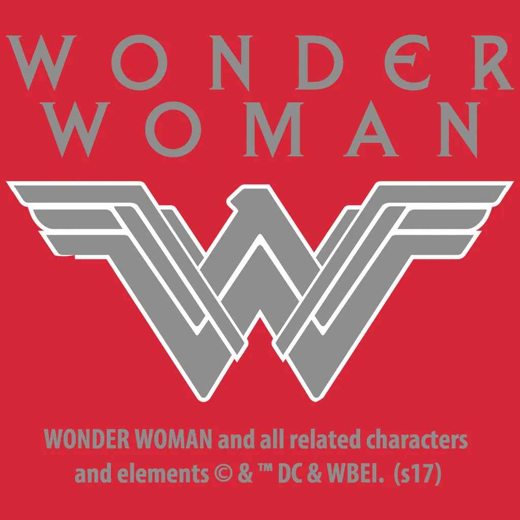 DC Wonder Woman Triangle Fierce Official Men's T-shirt (Red)