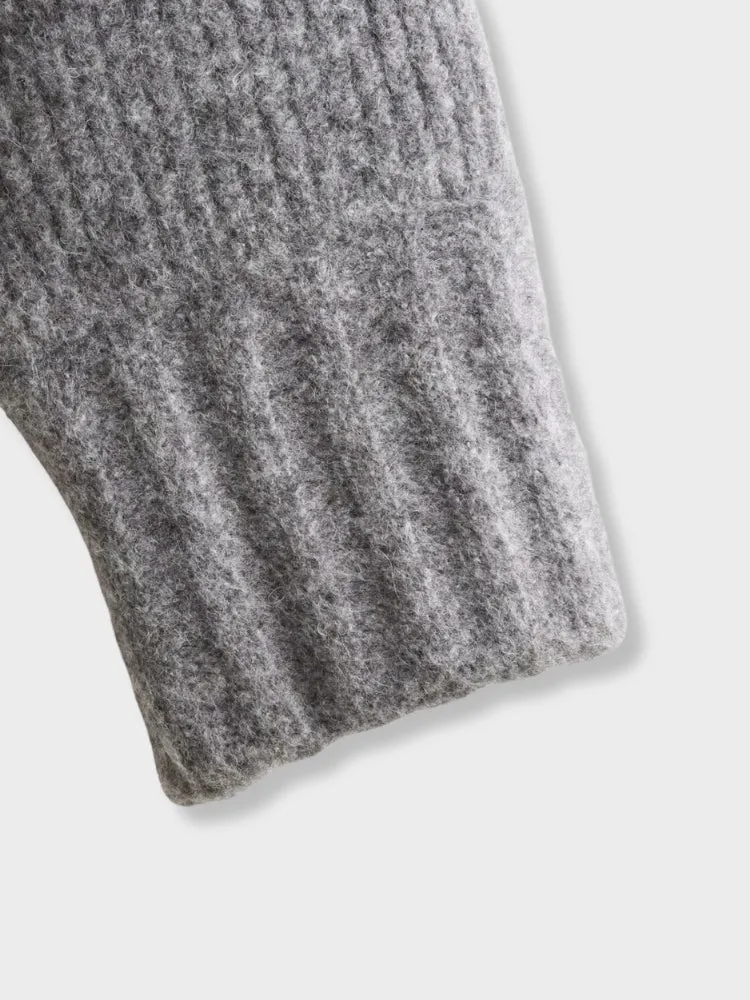 DCRB Casual Knitted Zip-up Sweater