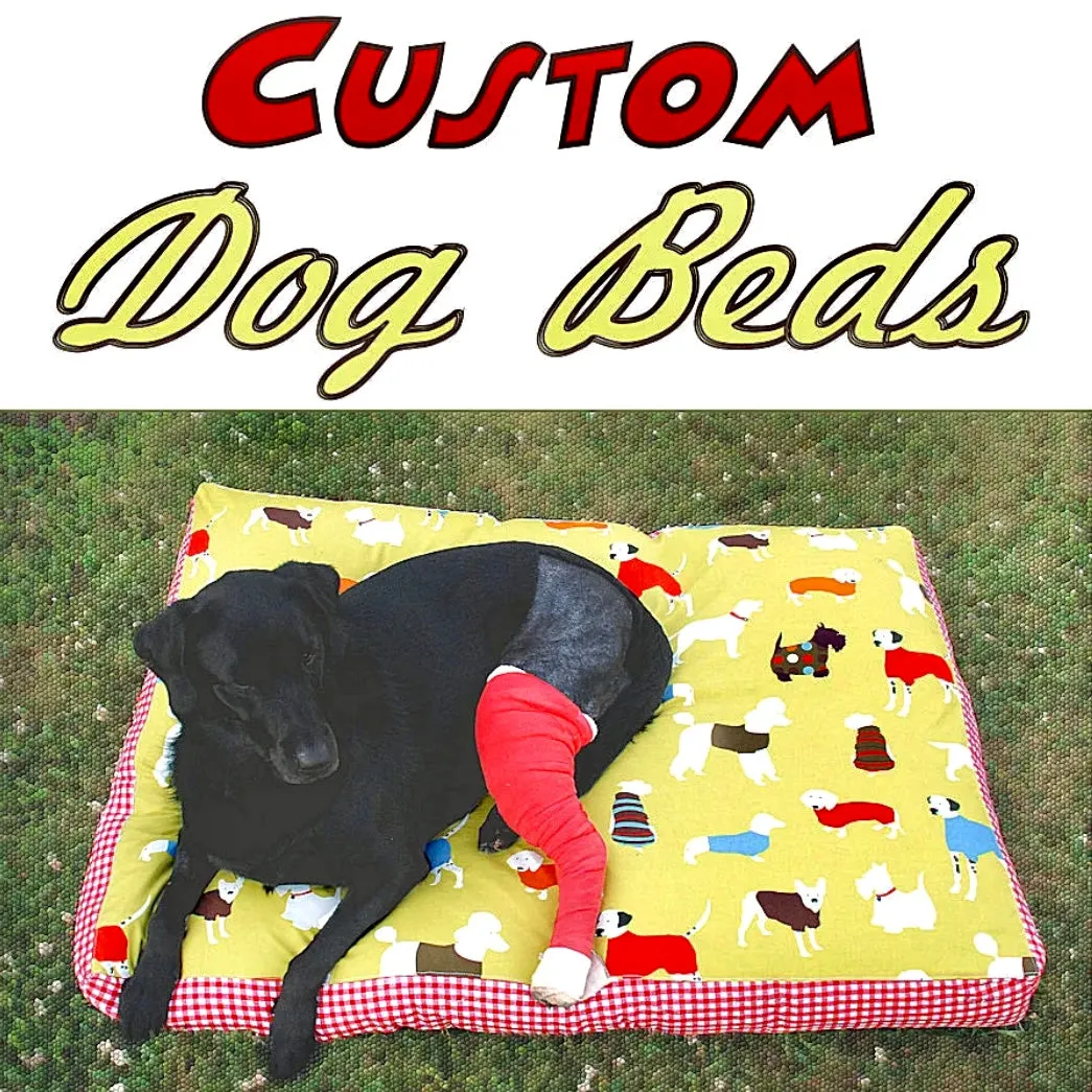 Decor Fabric BTY Green Decorator Dog Breed Bed Collar Top Sweaters