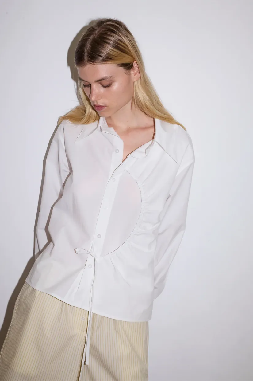 Deiji Studios Arch Tie Shirt - White