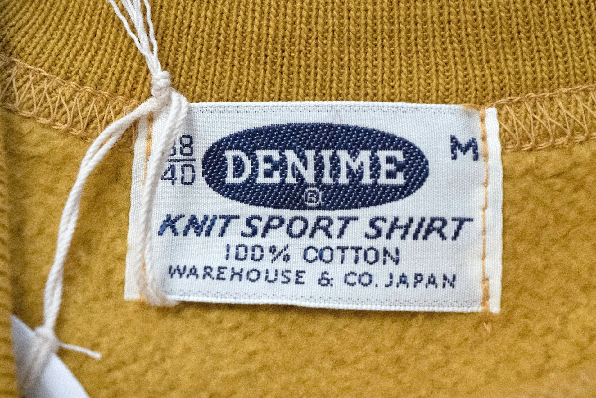 Denime X Warehouse Co Lot.260 10oz "Standard" Loopwheeled Sweatshirt (Yellow)