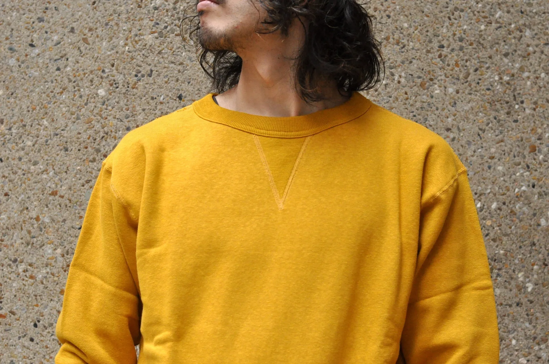 Denime X Warehouse Co Lot.260 10oz "Standard" Loopwheeled Sweatshirt (Yellow)
