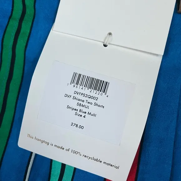 Diane Von Furstenberg NWT Shiana Linen Blend Shorts