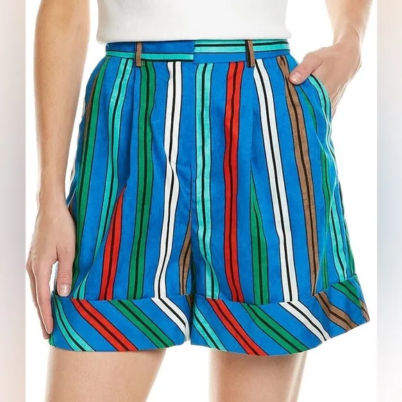 Diane Von Furstenberg NWT Shiana Linen Blend Shorts