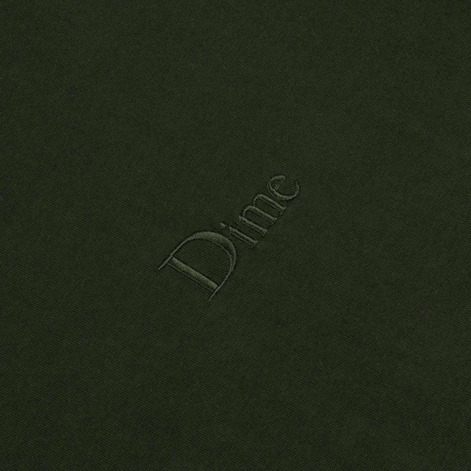 Dime Men Classic Small Logo Hoodie Forest Green