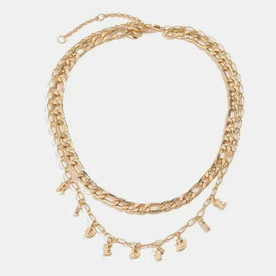 Double-Layered Alloy Necklace