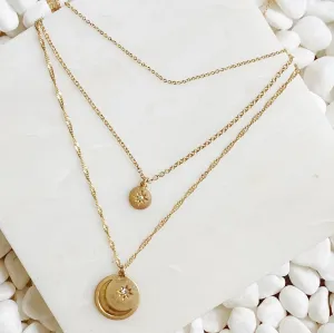Double Star Layered Necklace
