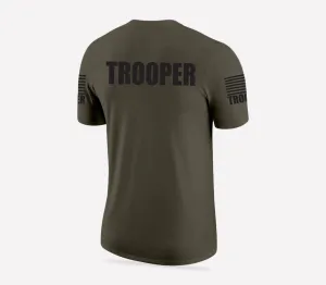 Drab Green Trooper Men's Shirt - Short Sleeve (Black)