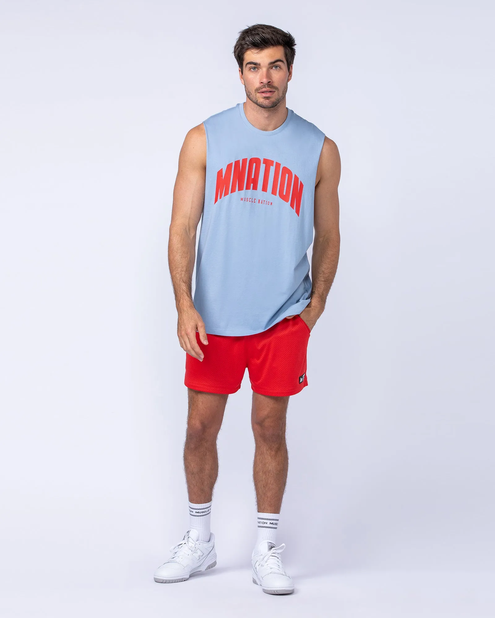 Drop Arm Tank - Sky Blue