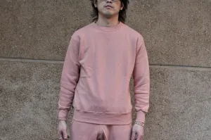 Dubble Works 11oz "Tsuri-ami" Loopwheeled Sweatshirt (Salmon Pink)