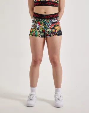 Ed Hardy Tattoo Collage Shorts