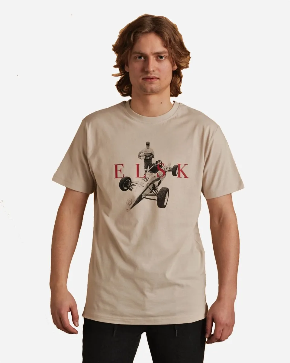ELSK® FORMEL FORD BRUSHED T-SHIRT - VAPOR GREY