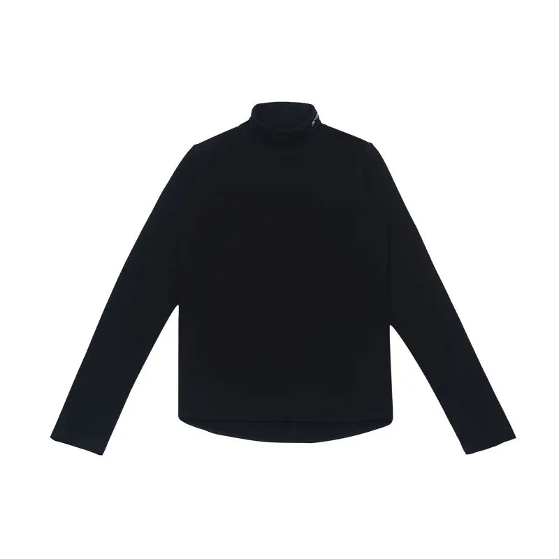 Embroidered Turtleneck Shirt