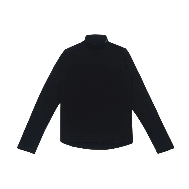 Embroidered Turtleneck Shirt