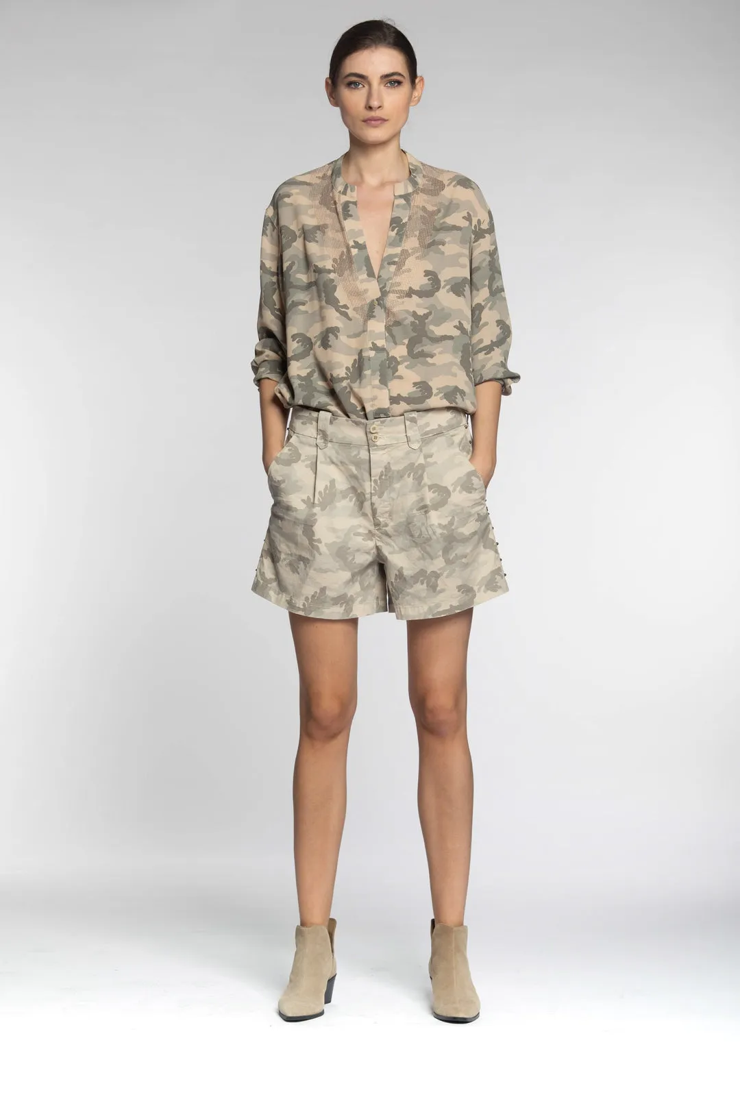 Emily Chino Bermuda Relaxed Shorts