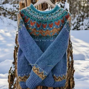 Evelien | Vintage jacquard jumper
