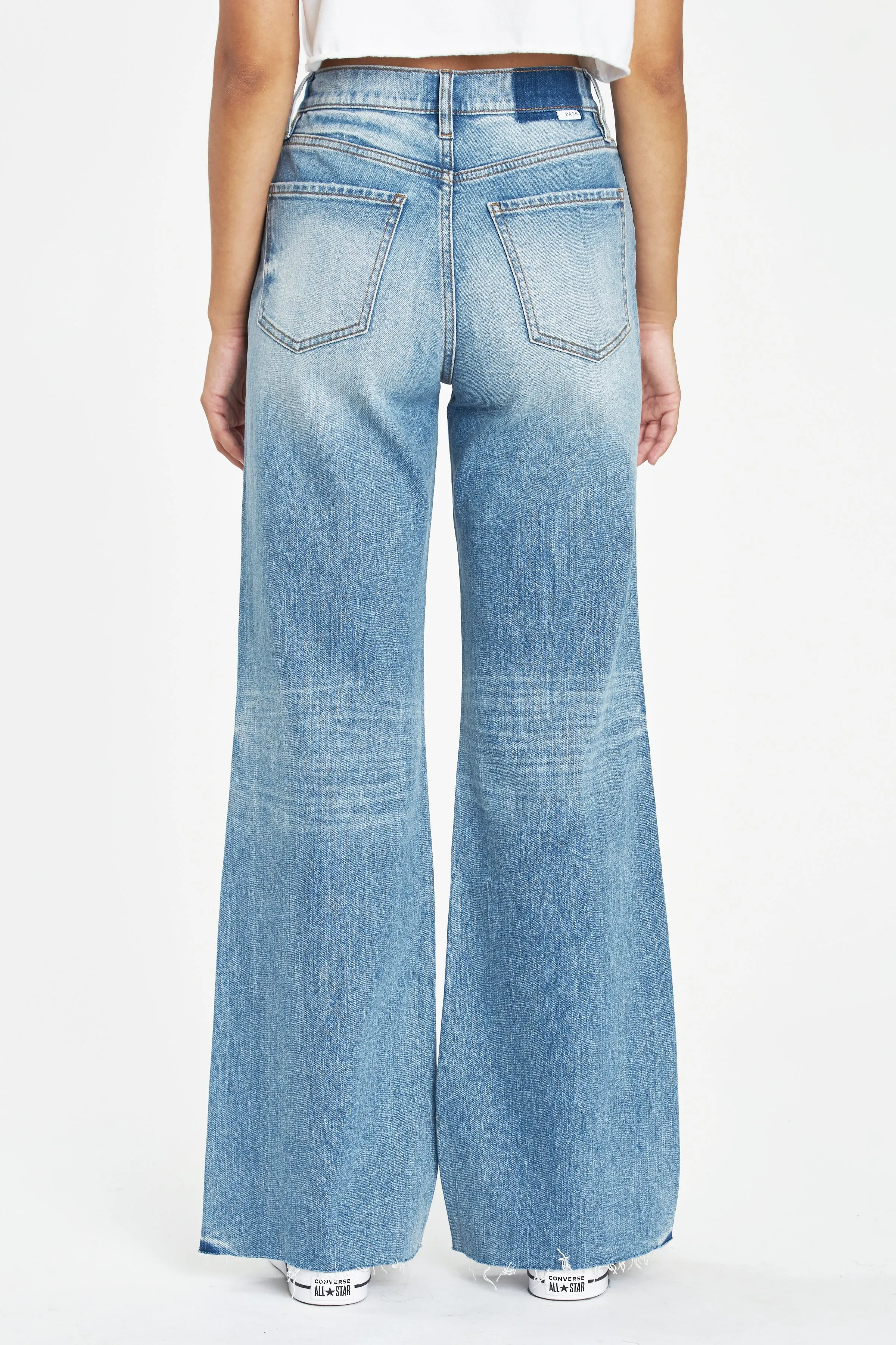 Far Out High Rise Wide Leg Jean