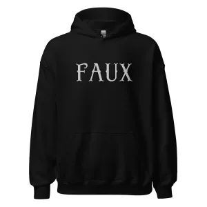Faux Embroidered Unisex Hoodie