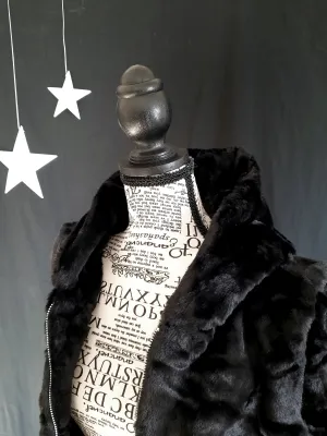 Faux Fur Hoodie Vest