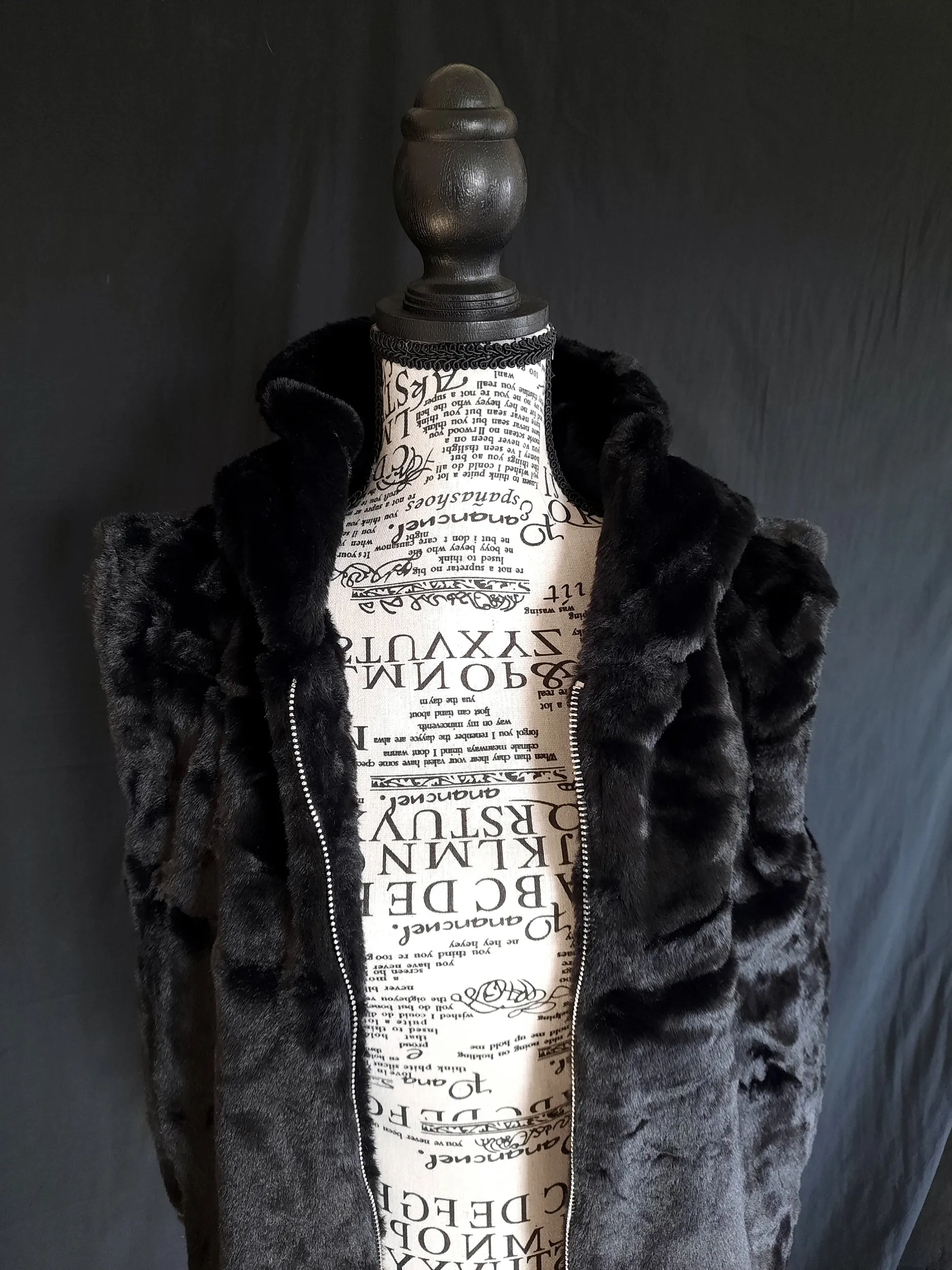 Faux Fur Hoodie Vest