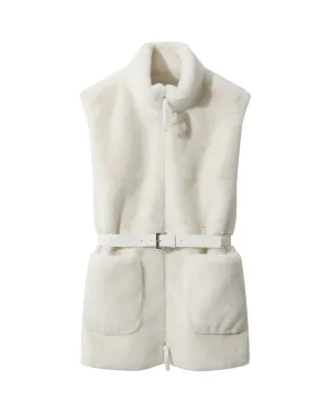 Faux Fur Knit Vest
