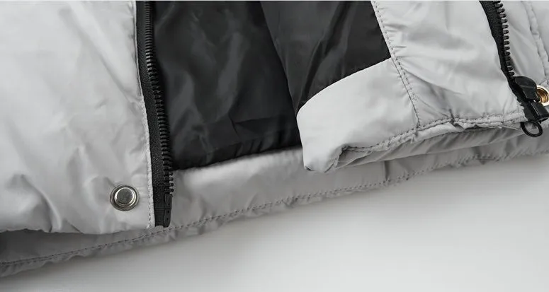 Fitted Solid Color Puffer Vest with Hood - Easy-to-clean and Windproof