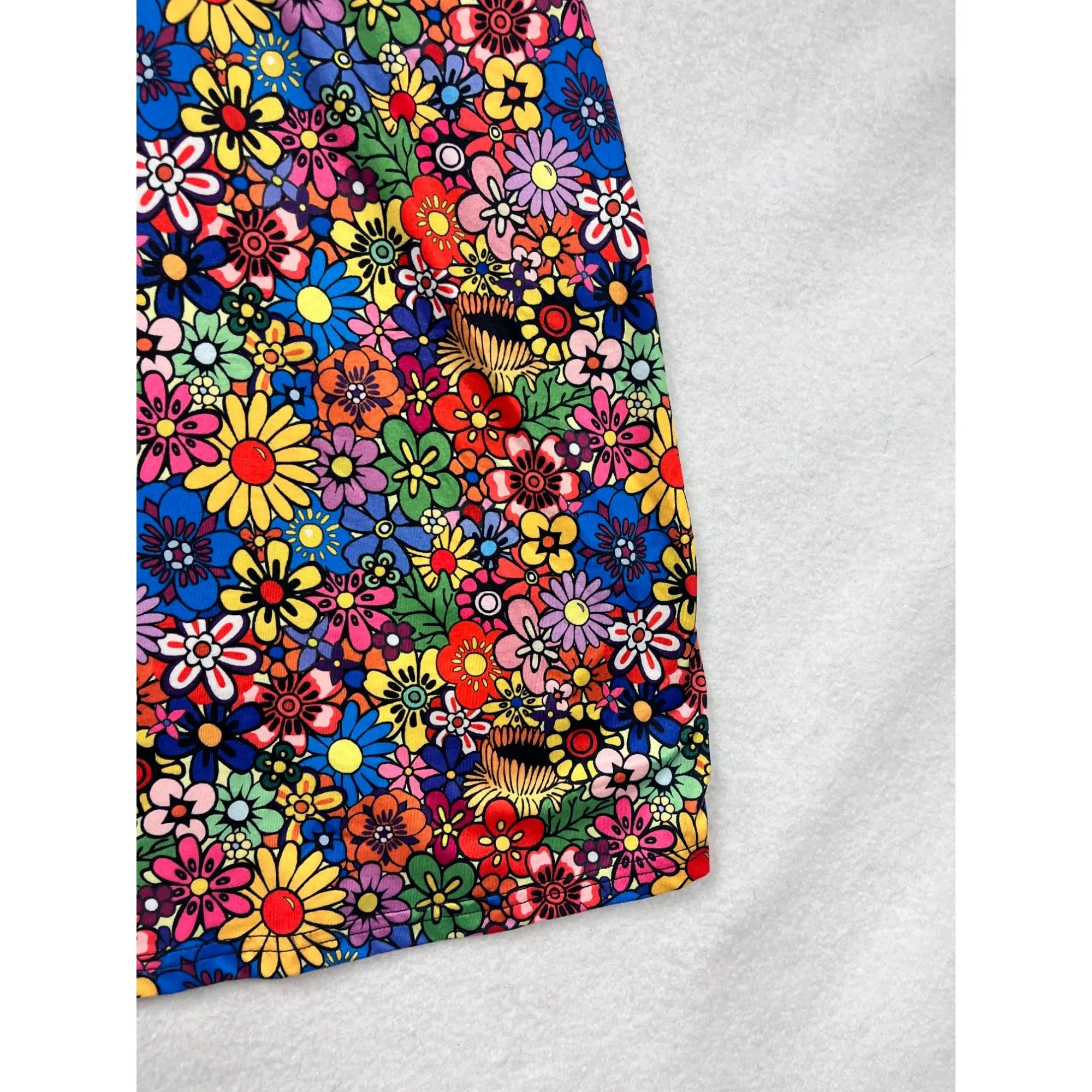 Floral Print Womens Skort 3XL Kimmery Colorful Stretchy Pull-On Casual Fit #6778