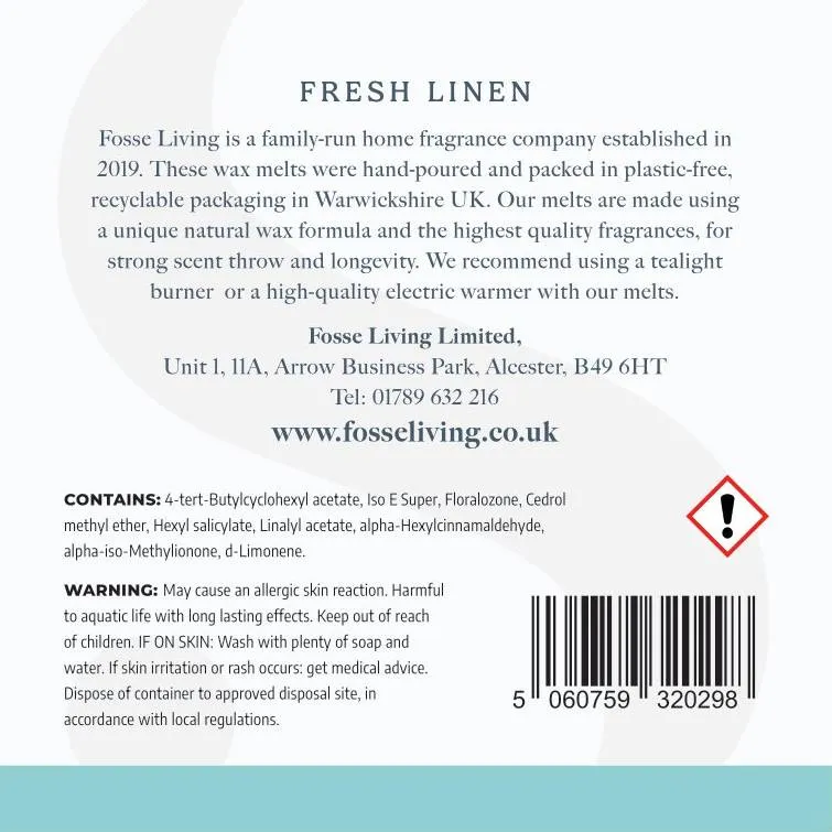 Fresh Linen Wax Melts - 16 Pack