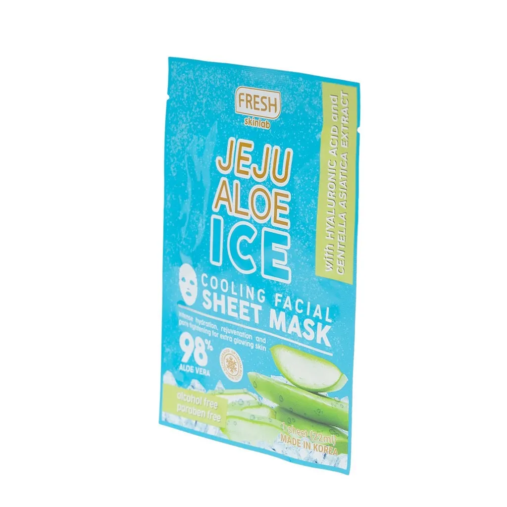 Fresh Skinlab Jeju Aloe Ice Cooling Facial Sheet Mask 20ml