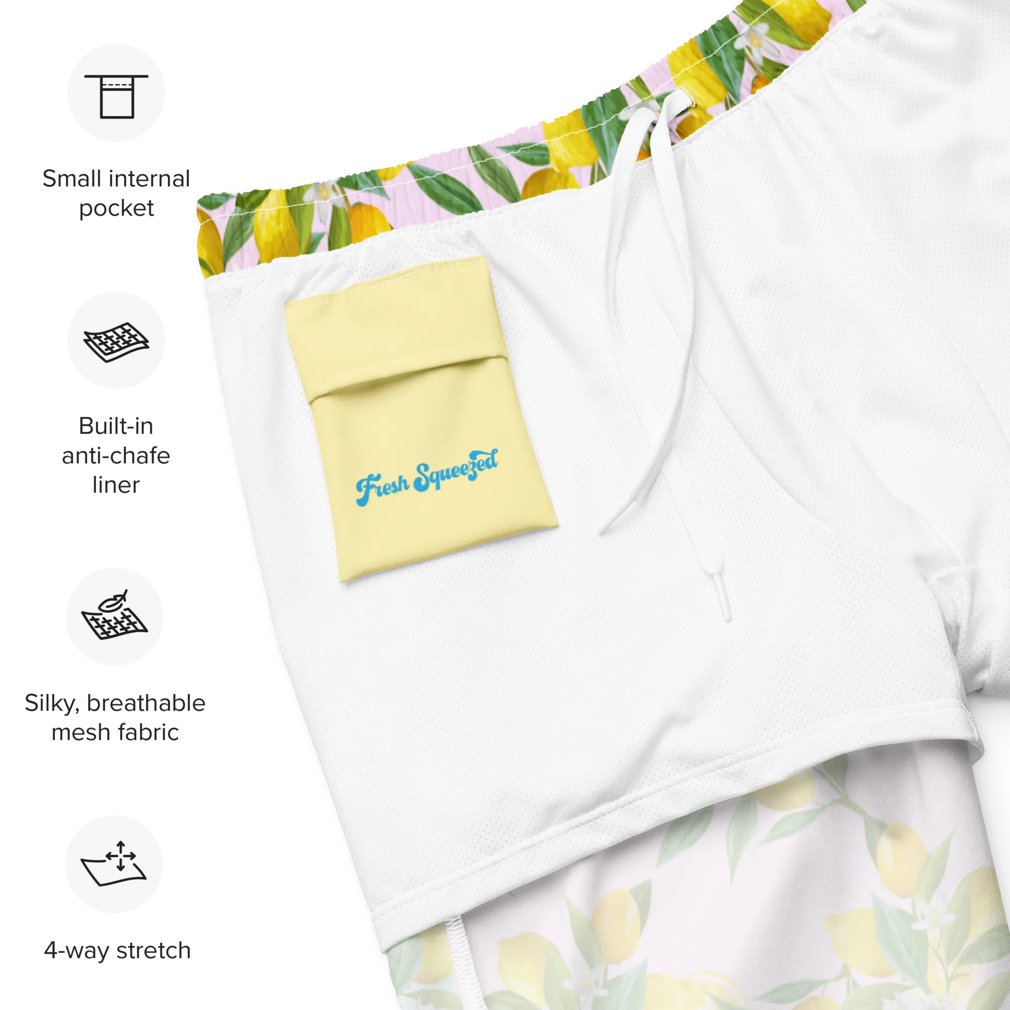 Fresh Squeezed Lemons Swim Trunks