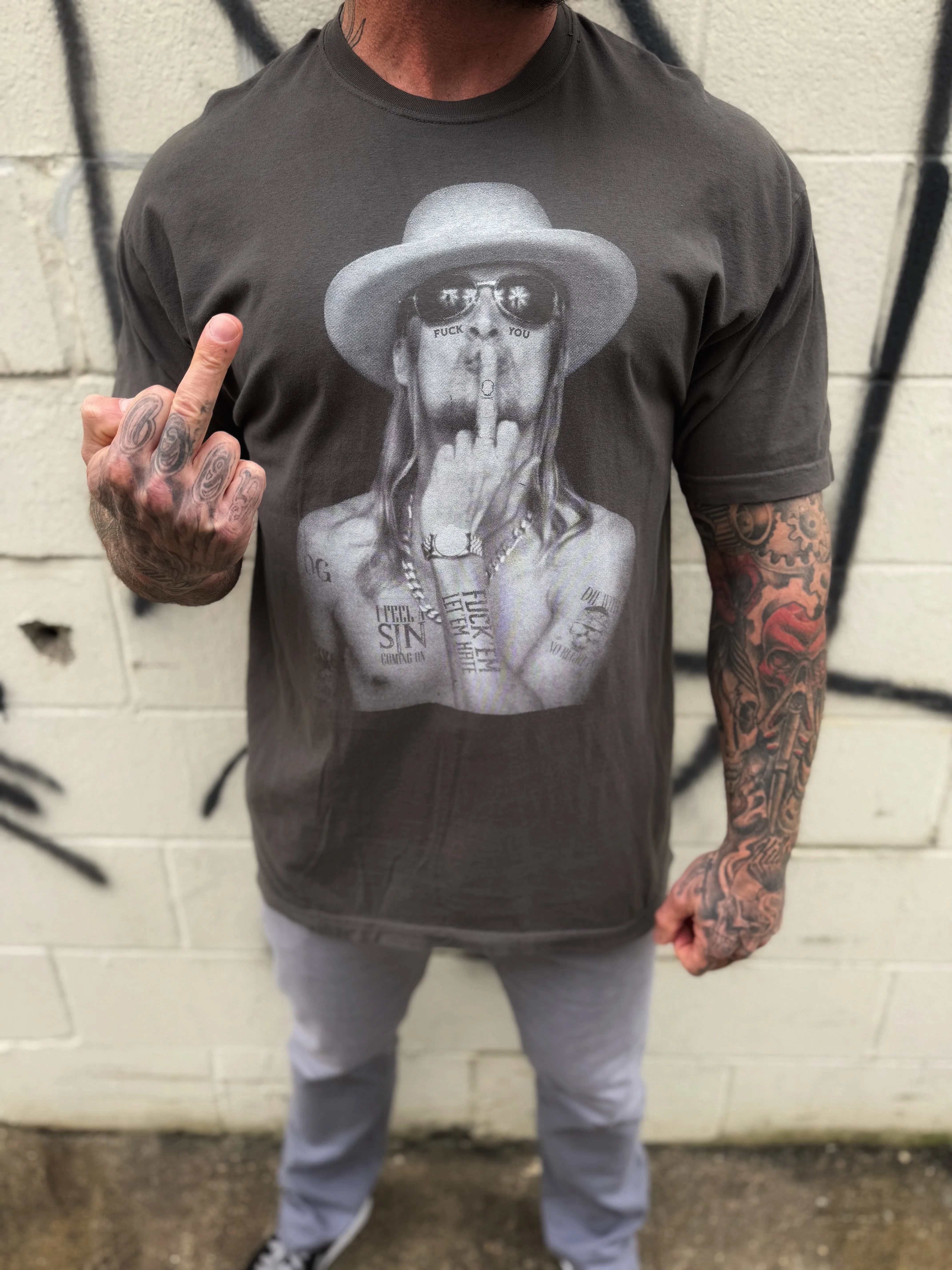FU KID VINTAGE TEE *PEPPER*