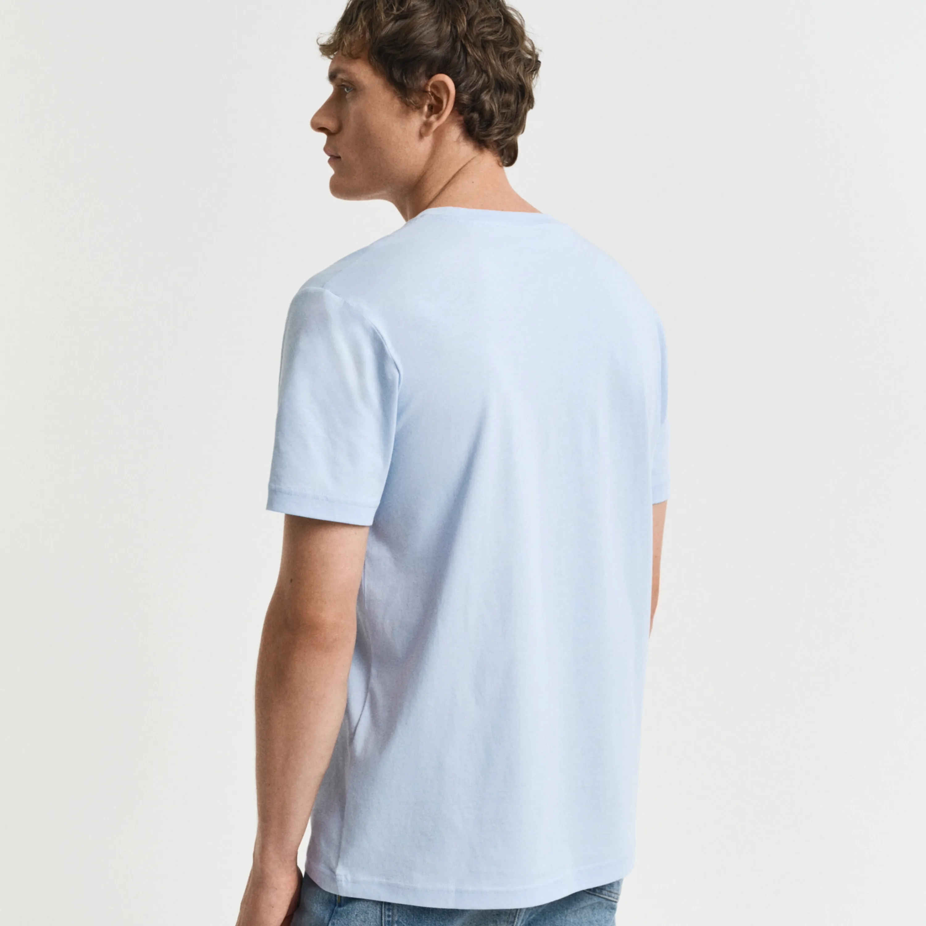 Gant Sailing Print Graphic T-Shirt - Fresh Blue