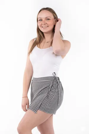 Gingham Skort