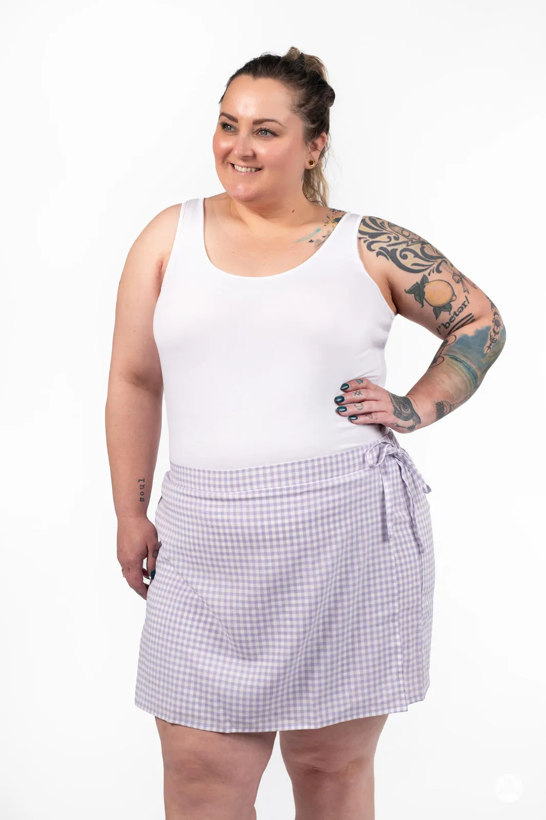 Gingham Skort