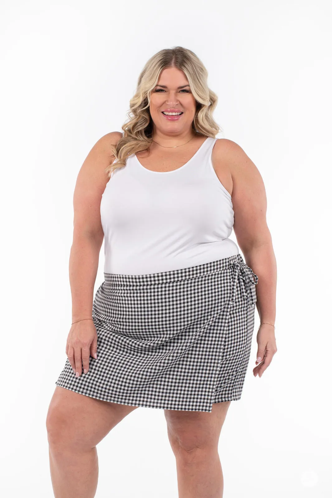 Gingham Skort