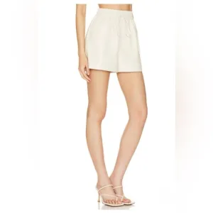 Good American Better Than Leather Shorts NWT Bone...Size 0  $119