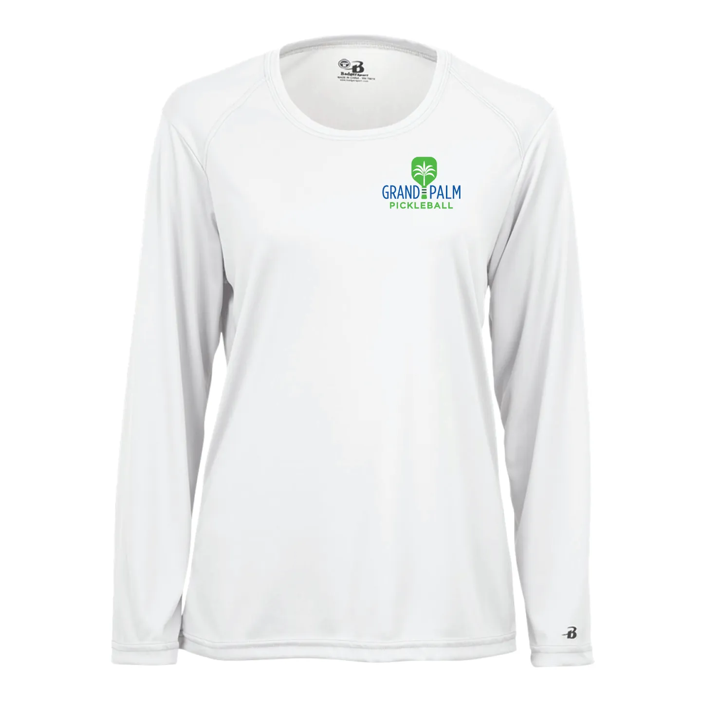 Grand Palm Pickleball Ladies Performance Long Sleeve Crew Neck Shirt