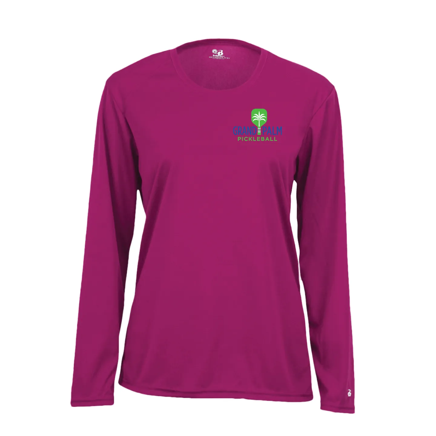 Grand Palm Pickleball Ladies Performance Long Sleeve Crew Neck Shirt