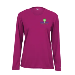 Grand Palm Pickleball Ladies Performance Long Sleeve Crew Neck Shirt