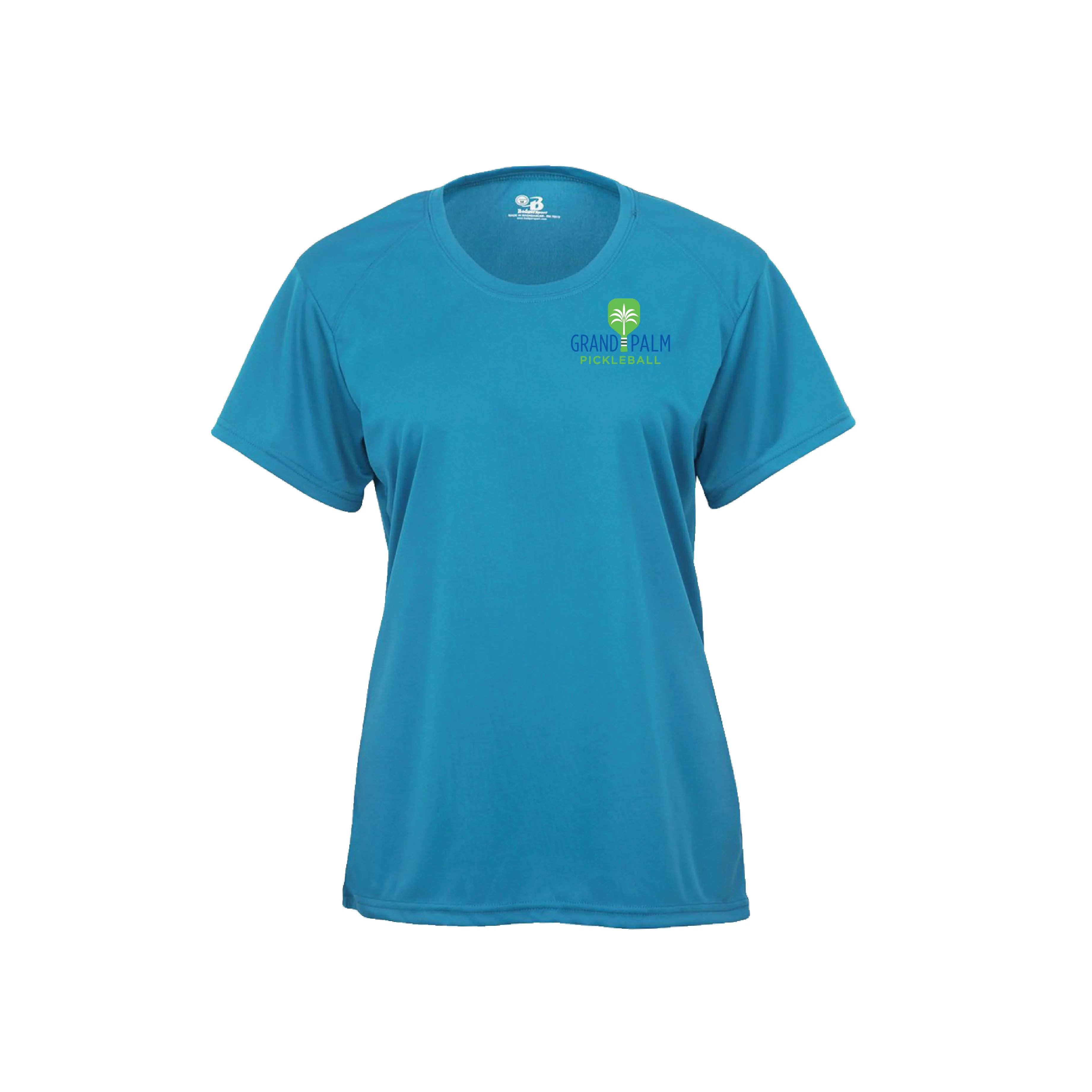 Grand Palm Pickleball Ladies Performance Short Sleeve Crew Neck Shirt