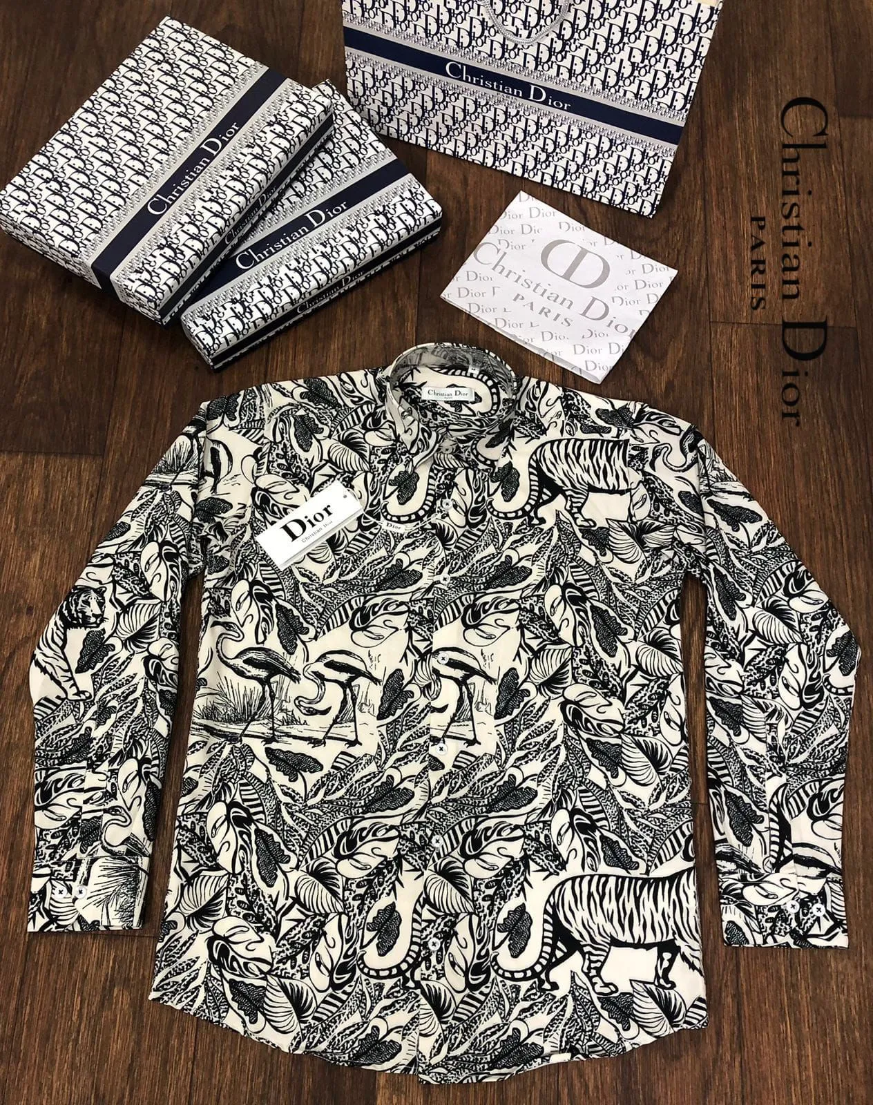Graphic Print Classic Neckline Shirts For Men