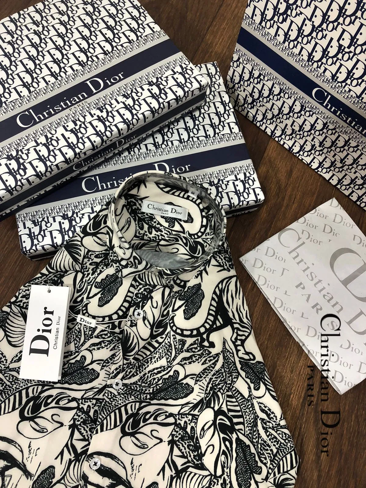 Graphic Print Classic Neckline Shirts For Men