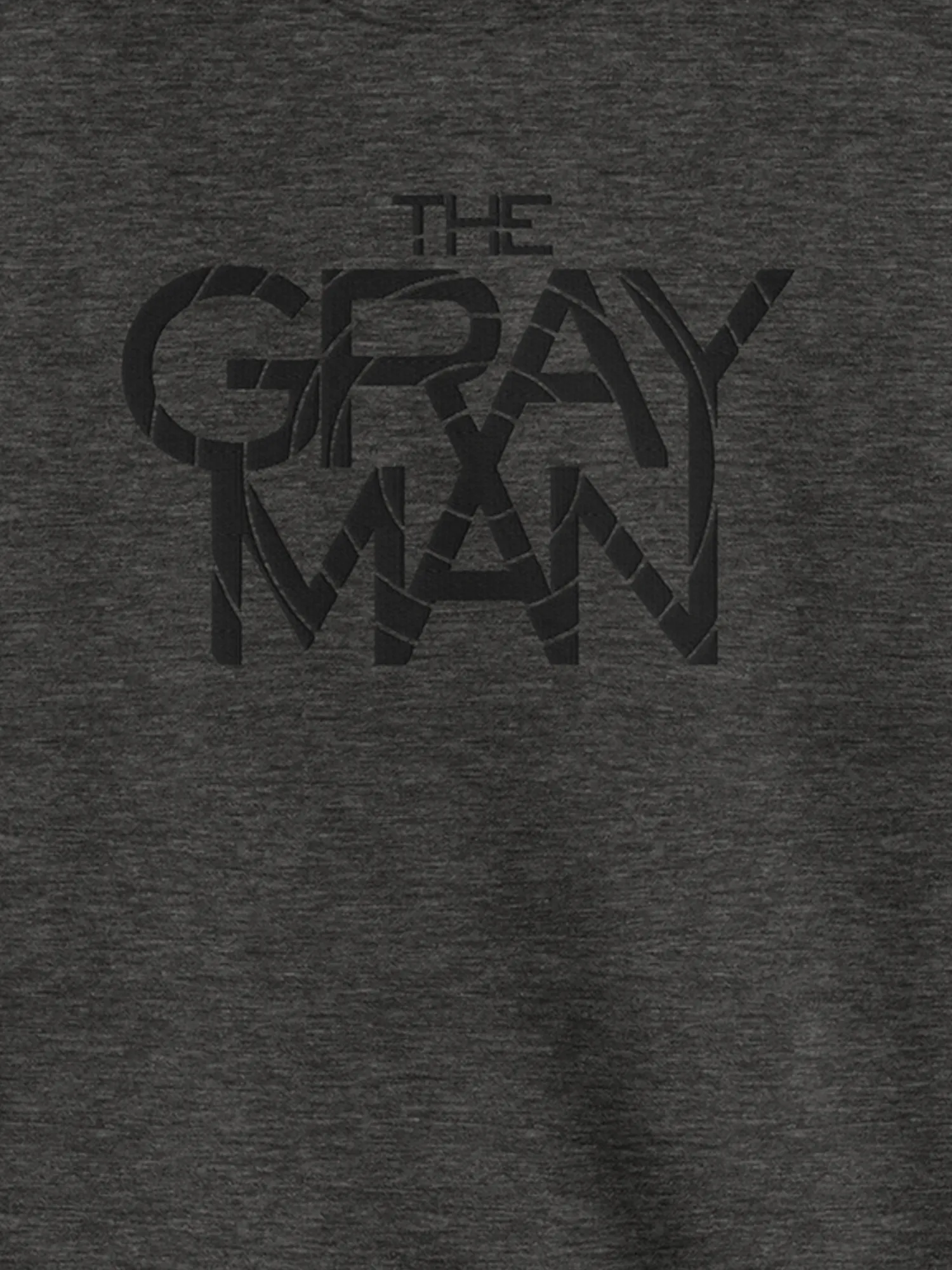 Gray Man Embroidered Unisex Sweatshirt [Charcoal Heather]
