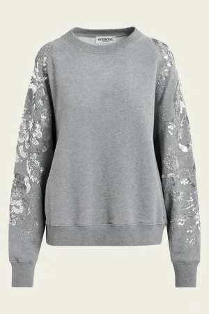 Guepe Sequin Sweatshirt in Grey