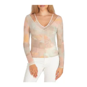 Guess Tatiya Layered Mesh Top